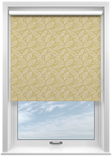 Falling Leaves, Citrine - Roller Blind